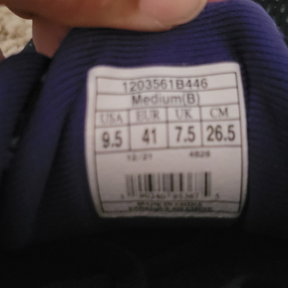 Brooks Ghost 14 Womens 9.5 B Running Shoes Navy Purple Blue Sneakers 1203561B446 - Picture 14 of 14
